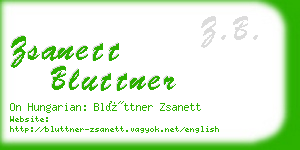 zsanett bluttner business card